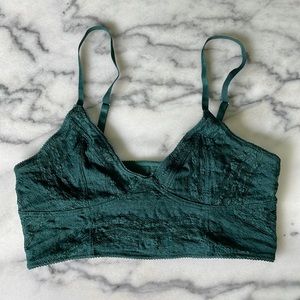 Large teal colored free people bralette